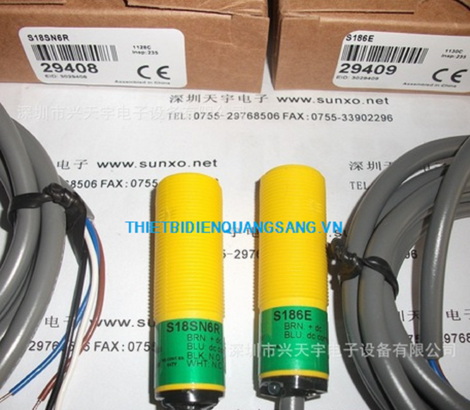 CẢM BIẾN QUANG BANNER S18SN6R+S186E