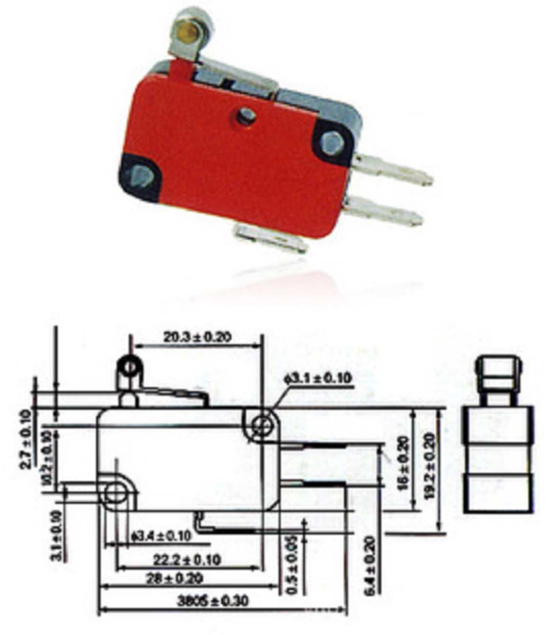 Công tắc hành trình OMRON V-155-1C25